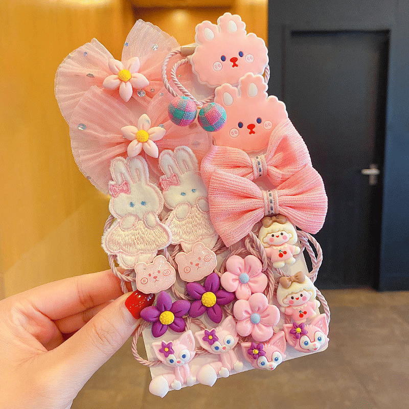 Cute Bling Candy Color Elastic Hair Ties for Girls, Toddlers, Kids
