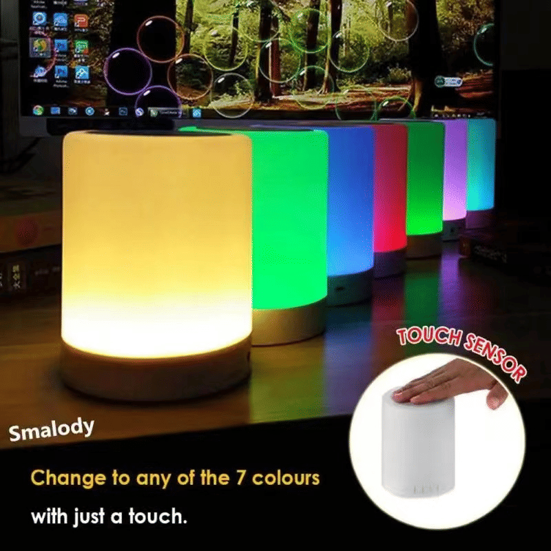 Y38 Smart Wake-Up Light, Touch Control, White Noise, 8 Alarm Bluetooth Speaker