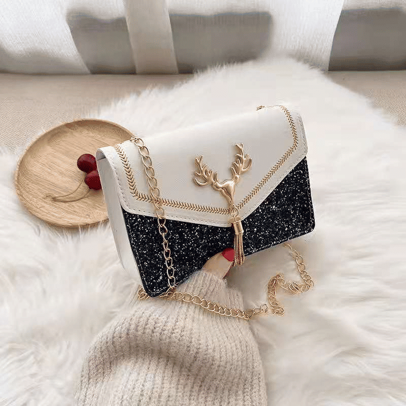 FBK Women's Frosted Tassel Mini Square Shoulder Bag - Chic Phone Sling