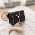FBK Women's Frosted Tassel Mini Square Shoulder Bag - Chic Phone Sling