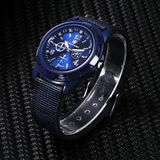 Durable Men's Military Outdoor Sports Watch - Braided Nylon Strap, Quartz Movement