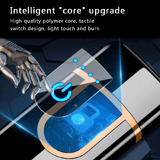 Fingerprint Touch Sensor Charging Lighter USB Rechargeable Compact Cigarette Lighter for Men