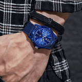 Durable Men's Military Outdoor Sports Watch - Braided Nylon Strap, Quartz Movement