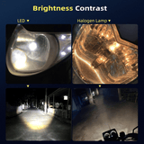 V10 Motorcycle LED Headlight Bulb: 12000Lm Dual-Color 24W Hi/Lo Beam