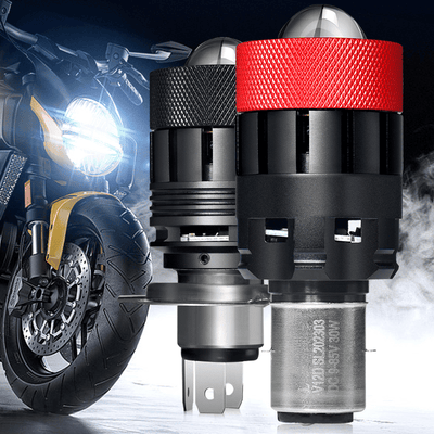 G12 Bi-LED Motorcycle Headlight Bulb 32000Lm Dual Color Projector Lens