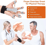 Finger Gripper Exerciser 6 Resistant Levels Silicone Hand Strengthener for Rehabilitation