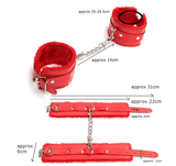 HW Premium Leather Chain Handcuffs Restraints - Adult Sex Toys for Couples