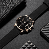 Elegant 2-Piece Men's Quartz Watch Set with Calendar & Alloy Bracelet