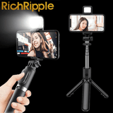 RichRipple 3-in-1 Portable Phone Tripod Selfie Stick Gimbal SLR Compatibility