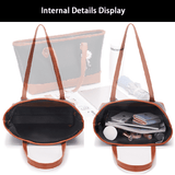 4-Piece Women's Handbag Set: Retro Elegant Large Capacity Shoulder Tote Bags
