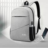 Durable 3-Piece Men's Anti-Theft USB Laptop Backpack Set: School, Travel, Leisure