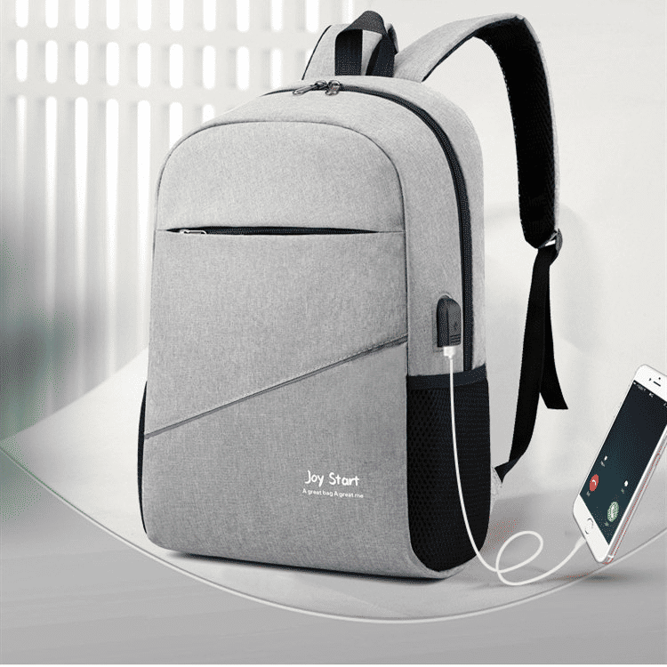 Durable 3-Piece Men's Anti-Theft USB Laptop Backpack Set: School, Travel, Leisure