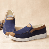 Men's Classic Slip-On Casual Loafers: Comfortable Rubber Sole Walking Shoes