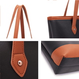 4-Piece Women's Handbag Set: Retro Elegant Large Capacity Shoulder Tote Bags