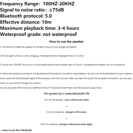 Premium Portable Bluetooth Sound Bar Speaker: Wireless Stereo System, Multi-Input Audio