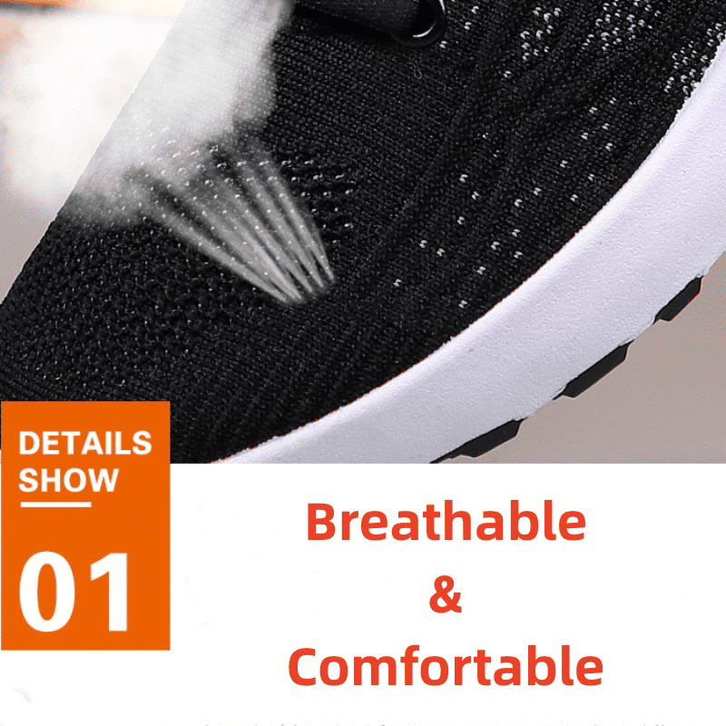 Men's Lightweight Athletic Casual Sneakers - Comfortable Sport Rubber Shoes