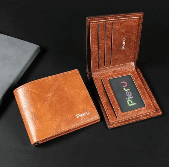 Men's Short Leisure Wallet Imitation Leather Large Capacity Horizontal Gift Beach Ticket Small Bag