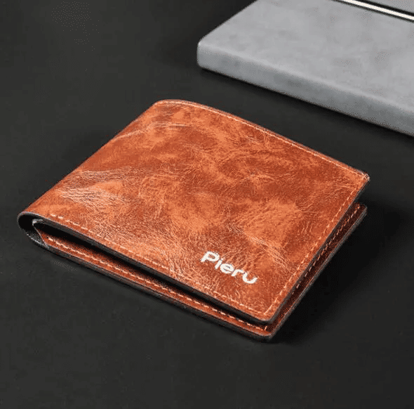 Men's Short Leisure Wallet Imitation Leather Large Capacity Horizontal Gift Beach Ticket Small Bag