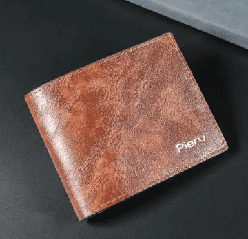 Men's Short Leisure Wallet Imitation Leather Large Capacity Horizontal Gift Beach Ticket Small Bag
