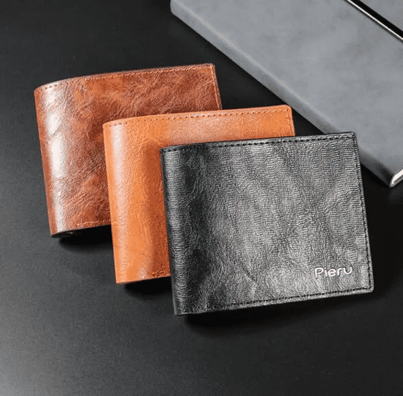 Men's Short Leisure Wallet Imitation Leather Large Capacity Horizontal Gift Beach Ticket Small Bag