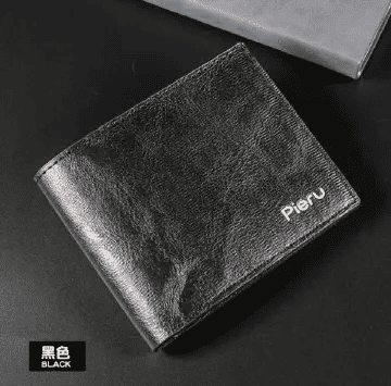 Men's Short Leisure Wallet Imitation Leather Large Capacity Horizontal Gift Beach Ticket Small Bag