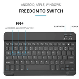 Ultra-Portable JC Mini Bluetooth Wireless Rechargeable Keyboard for Tablets & Laptops