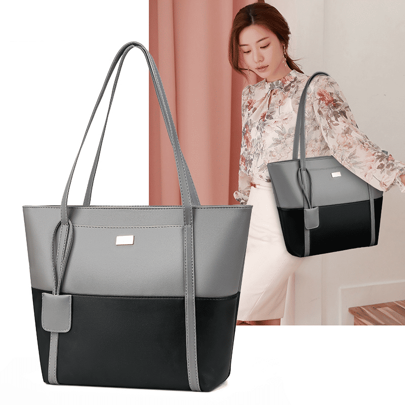 CALLA Premium PU Leather Large Capacity Tote Shoulder Bag for Women