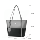 CALLA Premium PU Leather Large Capacity Tote Shoulder Bag for Women