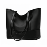 CALLA Ladies PU Leather Large Square Shoulder Handbag, Waterproof Canvas Korean Style
