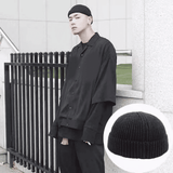 Unisex Fashion Hip Hop Skullcap Beanie, Warm Brimless Knit Melon Cap for Men & Women
