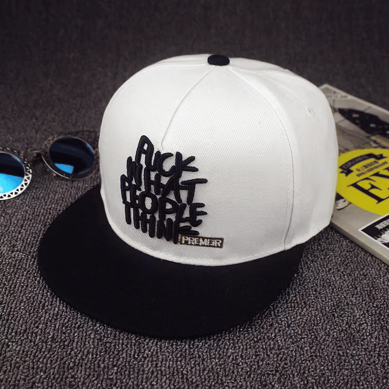 Unisex Fashion Snapback Baseball Cap: Flat-Brimmed Hip-Hop Street Style Hat