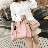 Stylish 3-Piece Women's Handbag Set: Tote, Crossbody, Purse for Ladies