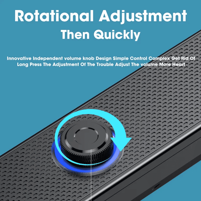 Powerful 4D Surround Bluetooth Soundbar for TV, Computer, Home Theater Stereo
