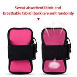 Universal 6.5in Waterproof Sport Armband Bag Running Gym Arm Band Mobile Phone Case Cover Holder for iPhone Samsung Xiaomi Black