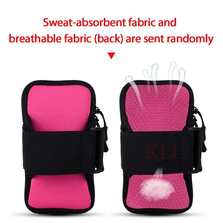 Universal 6.5in Waterproof Sport Armband Bag Running Gym Arm Band Mobile Phone Case Cover Holder for iPhone Samsung Xiaomi Black
