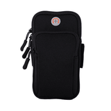 Universal 6.5in Waterproof Sport Armband Bag Running Gym Arm Band Mobile Phone Case Cover Holder for iPhone Samsung Xiaomi Black
