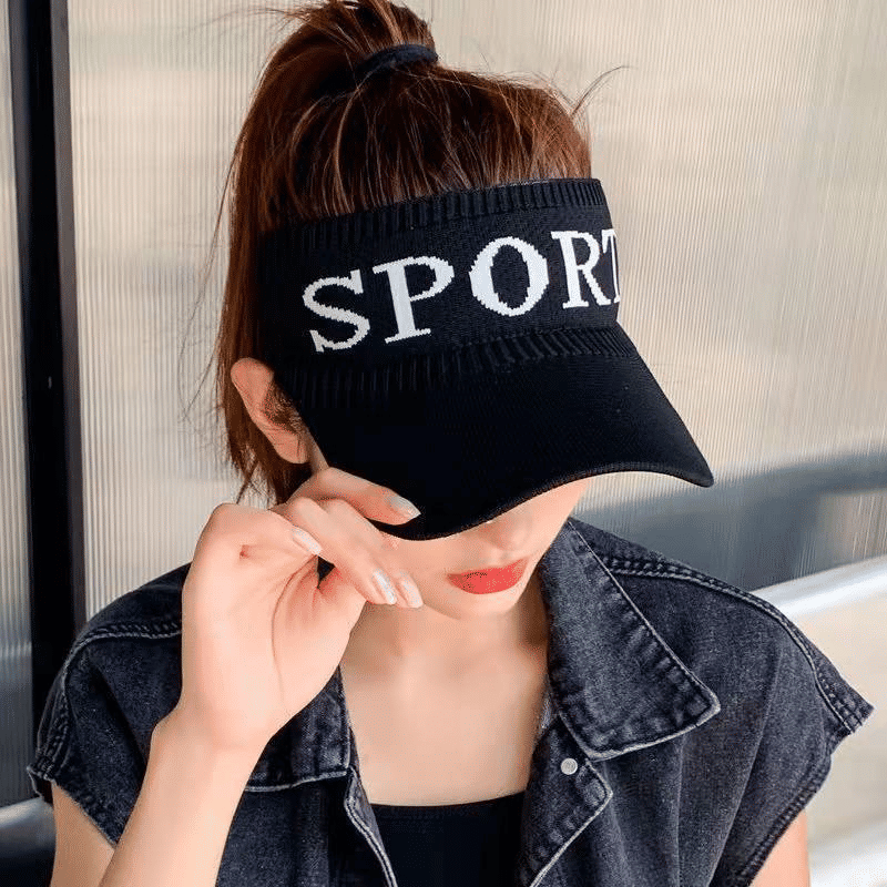 Women's Breathable Topless Sun Visor Hat - Outdoor Ladies Baseball Cap