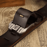 Stylish Men's PU Leather Belt, Black Buckle, Casual & Business Wear