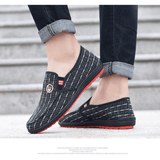 Men's Lightweight Canvas Loafers: Breathable, Soft Sole Casual Walking Sports Shoes