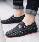 Men's Lightweight Canvas Loafers: Breathable, Soft Sole Casual Walking Sports Shoes