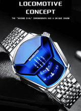 BINBOND Men's Fashion Quartz Watch Large Dial Locomotive Business Style