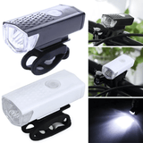 USB Rechargeable LED Bike Light Set 2-in-1 Front Rear Headlight Flashlight for Cycling