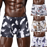 SXCHEN 4-Pack Men's Ultra-Soft Stretch Boxer Briefs | Breathable Plus Size Underwear