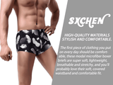 SXCHEN 4-Pack Men's Ultra-Soft Stretch Boxer Briefs | Breathable Plus Size Underwear
