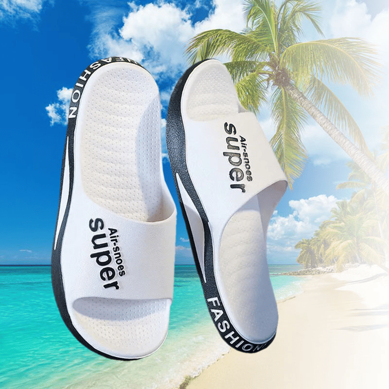 SXCHEN Men's Unisex Non-Slip Thick-Soled Lightweight Indoor Outdoor Beach Slippers