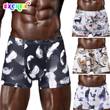 SXCHEN 4-Pack Men's Ultra-Soft Stretch Boxer Briefs | Breathable Plus Size Underwear