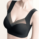 SXCHEN 2-Pack Women's Seamless Ice Silk Latex Cup Wireless Bras