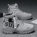 SXCHEN Men's High-Top Martin Boots Trendy Fashion Sneakers Outdoor Trave Shoes