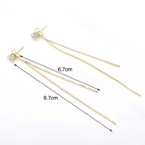 Elegant Long Crystal Tassel Dangle Earrings for Women: Wedding & Valentine's Jewelry