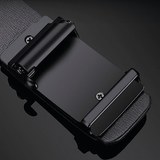 Men's Automatic Buckle PU Leather Belt - Toothless High-Quality Strap for Casual & Business